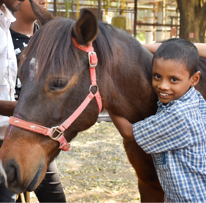 Therapy dog interaction 13