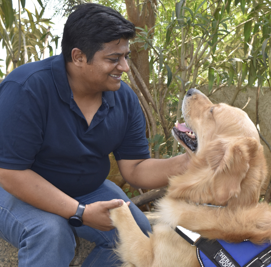 Therapy dog interaction 21