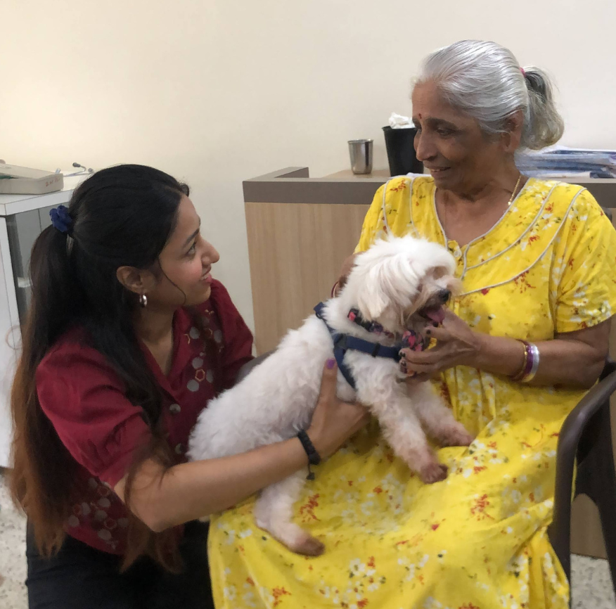 Therapy dog interaction 4